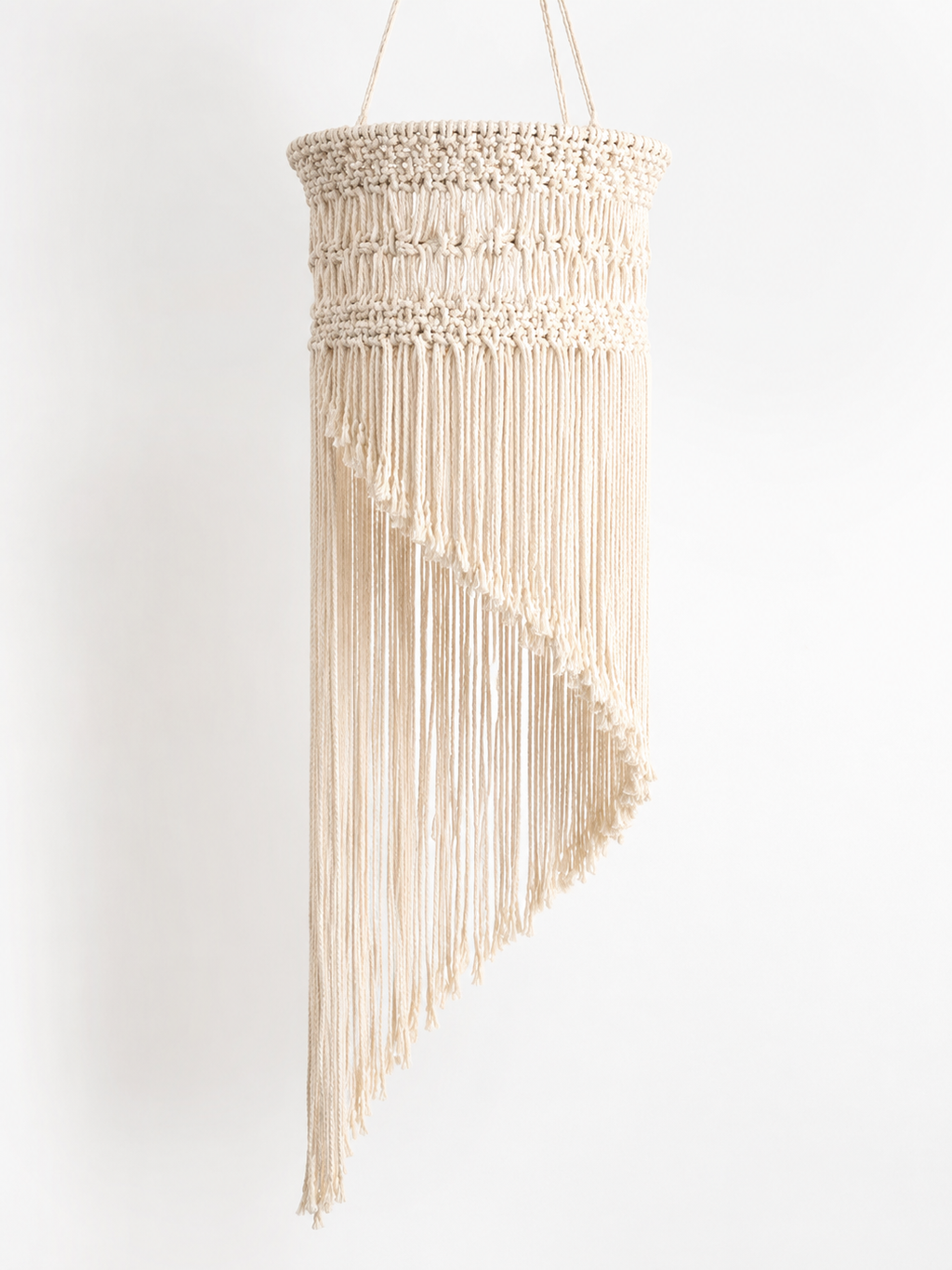 Spiral Cascade Lampshade – Asymmetrical Floor & Table Decor