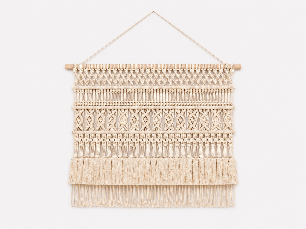 Boho Multi-Textured Macrame Wall Hanging