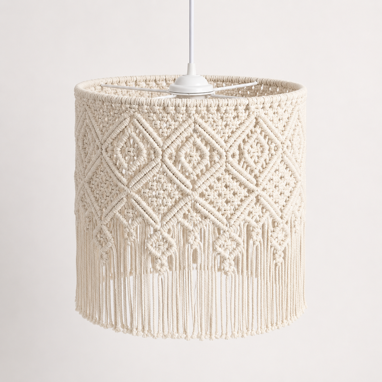 Hand-Knotted Diamond Fringe Chandelier