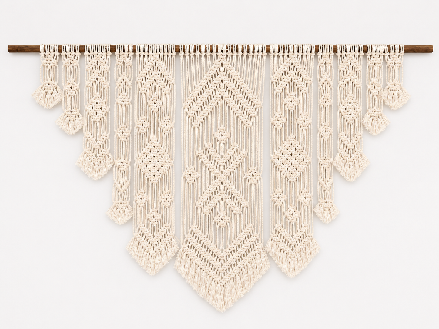 Chevron Wall Hanging – Boho V-Shaped Statement Tapestry