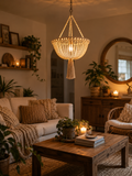 Bowl Lampshade – Boho Hanging Light Decor