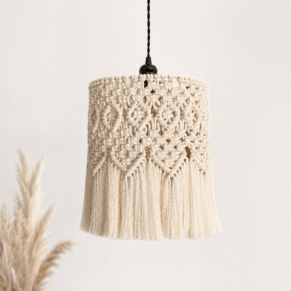 Pendant Light – Boho Fringe Lampshade