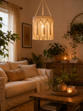 Tiered Lampshade – Boho Spiral Twist Light Fixture