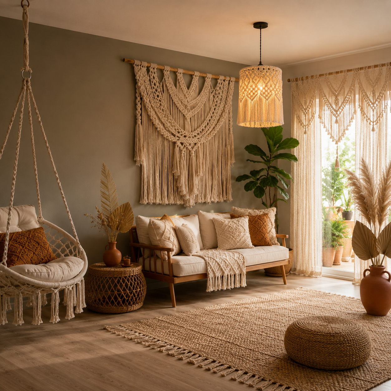 Pendant Light – Boho Fringe Lampshade