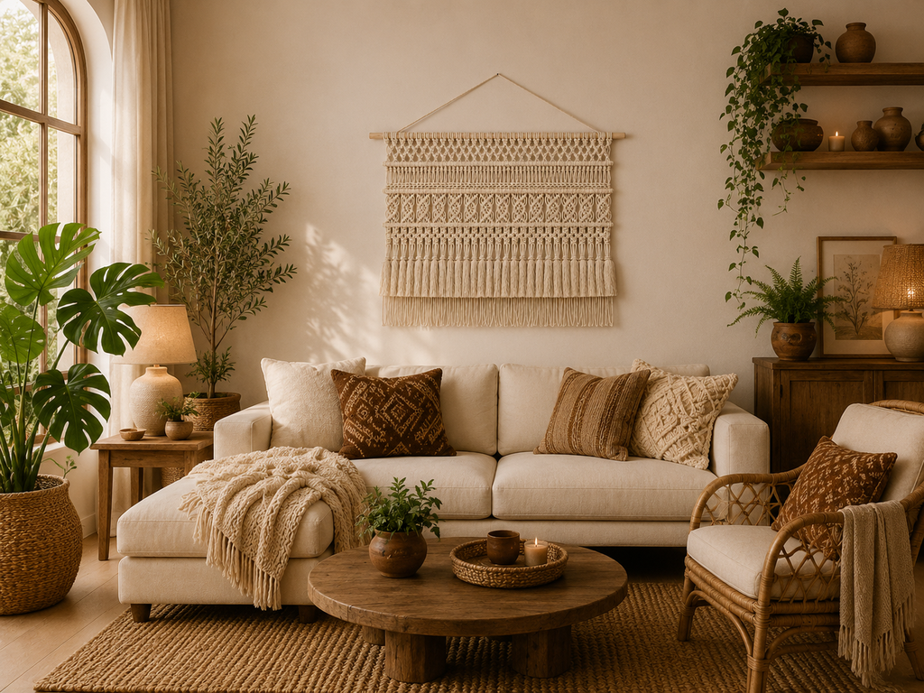 Boho Multi-Textured Macrame Wall Hanging