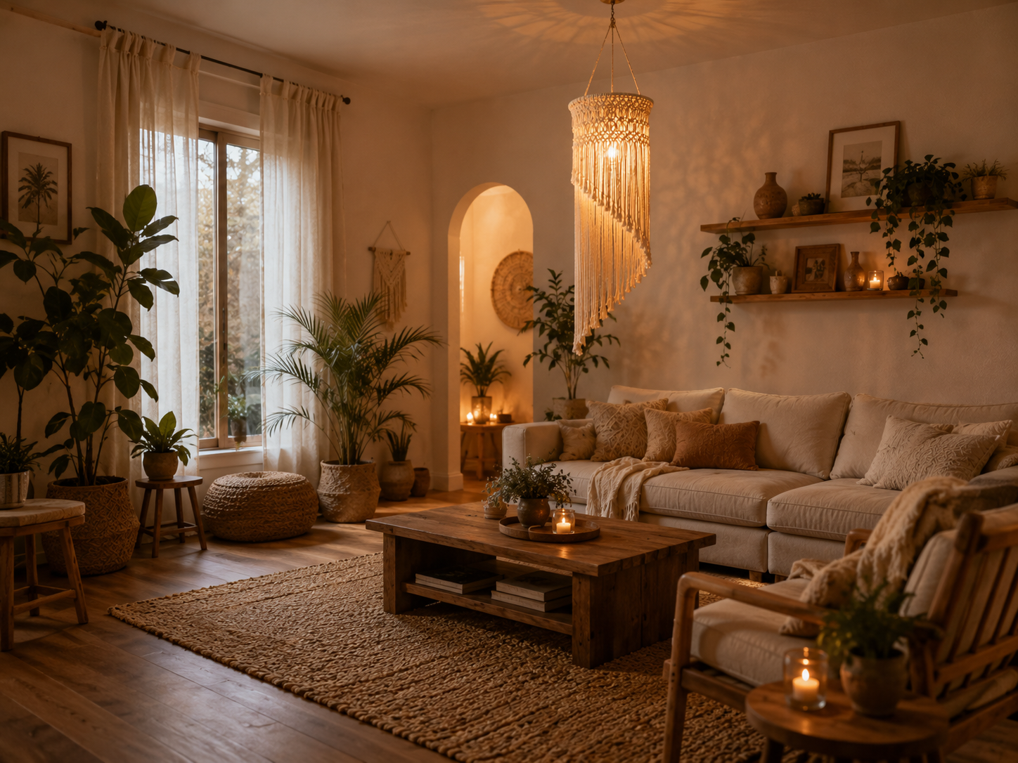 Spiral Cascade Lampshade – Asymmetrical Floor & Table Decor