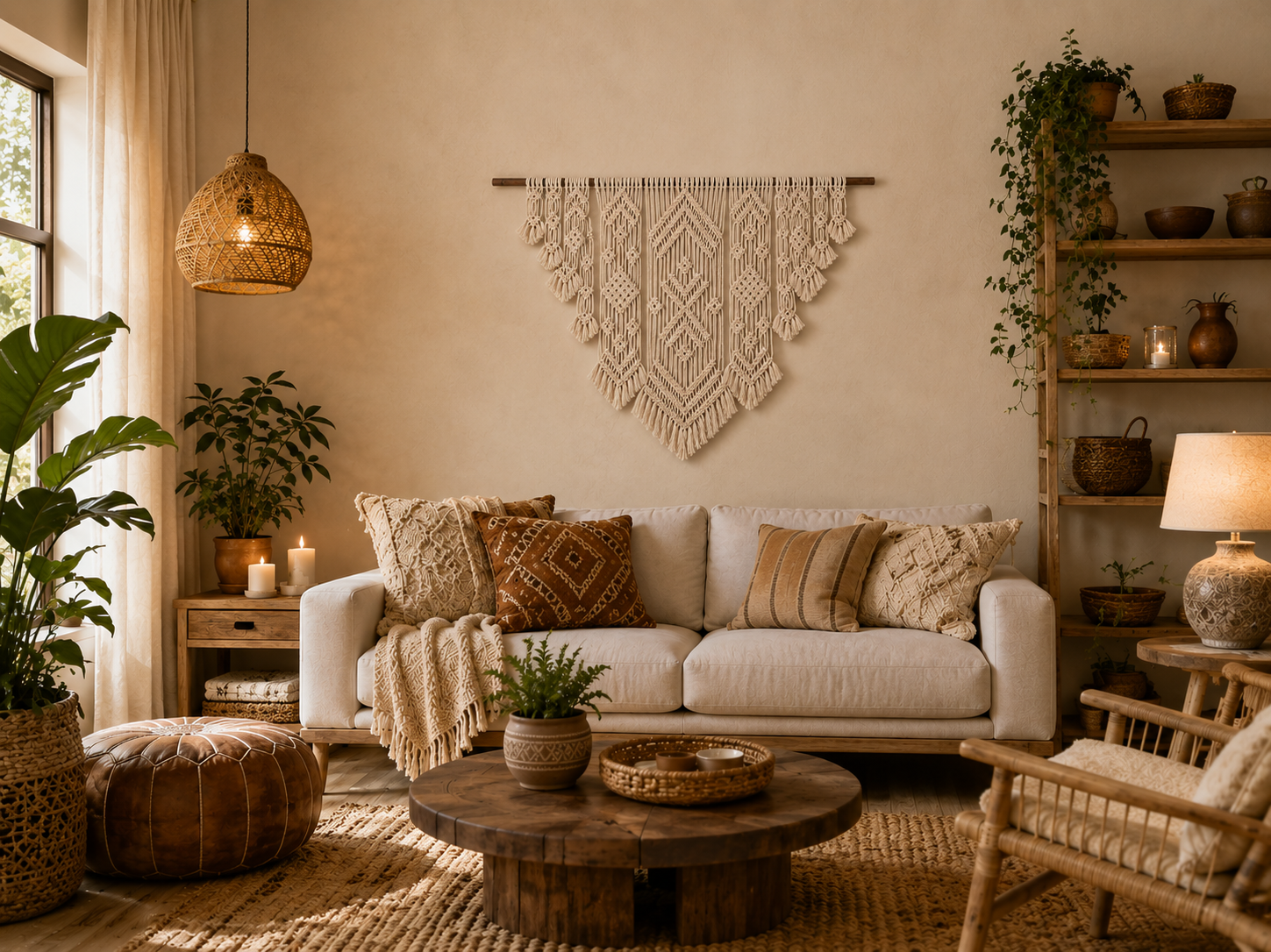 Chevron Wall Hanging – Boho V-Shaped Statement Tapestry