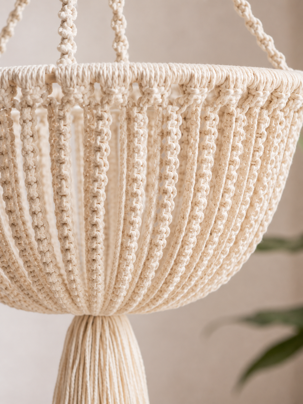 Bowl Lampshade – Boho Hanging Light Decor