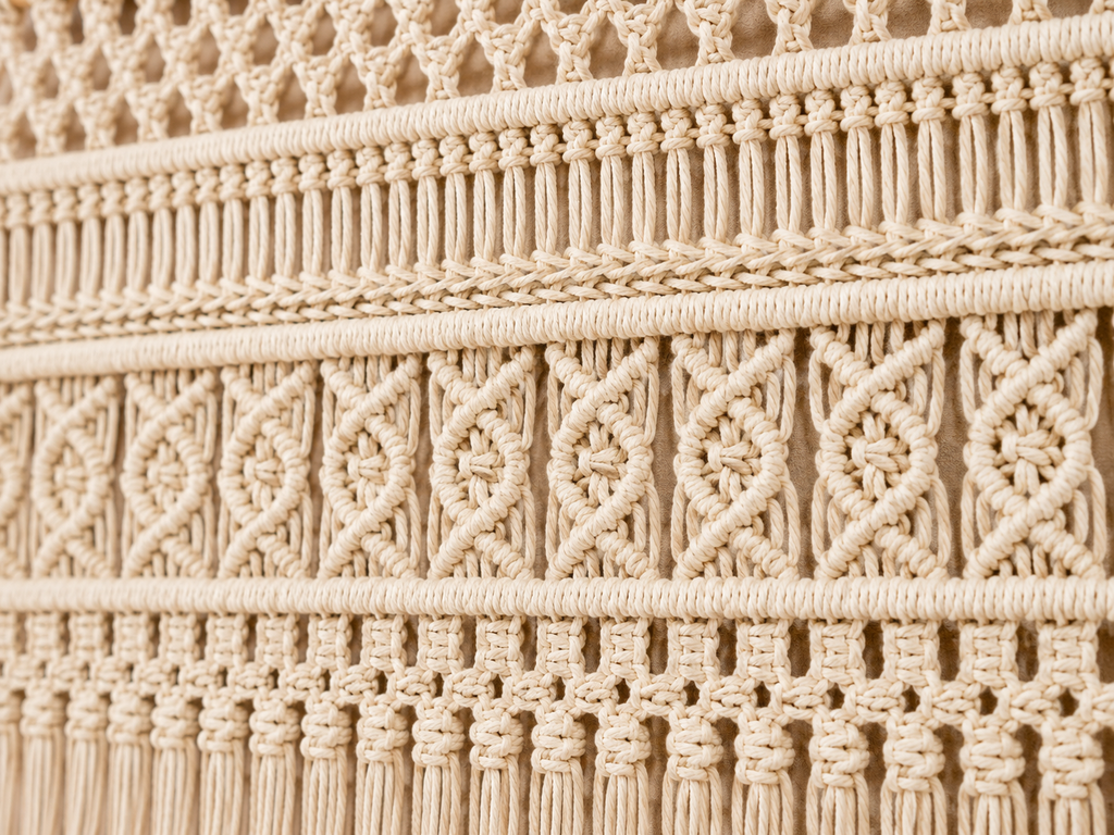 Boho Multi-Textured Macrame Wall Hanging