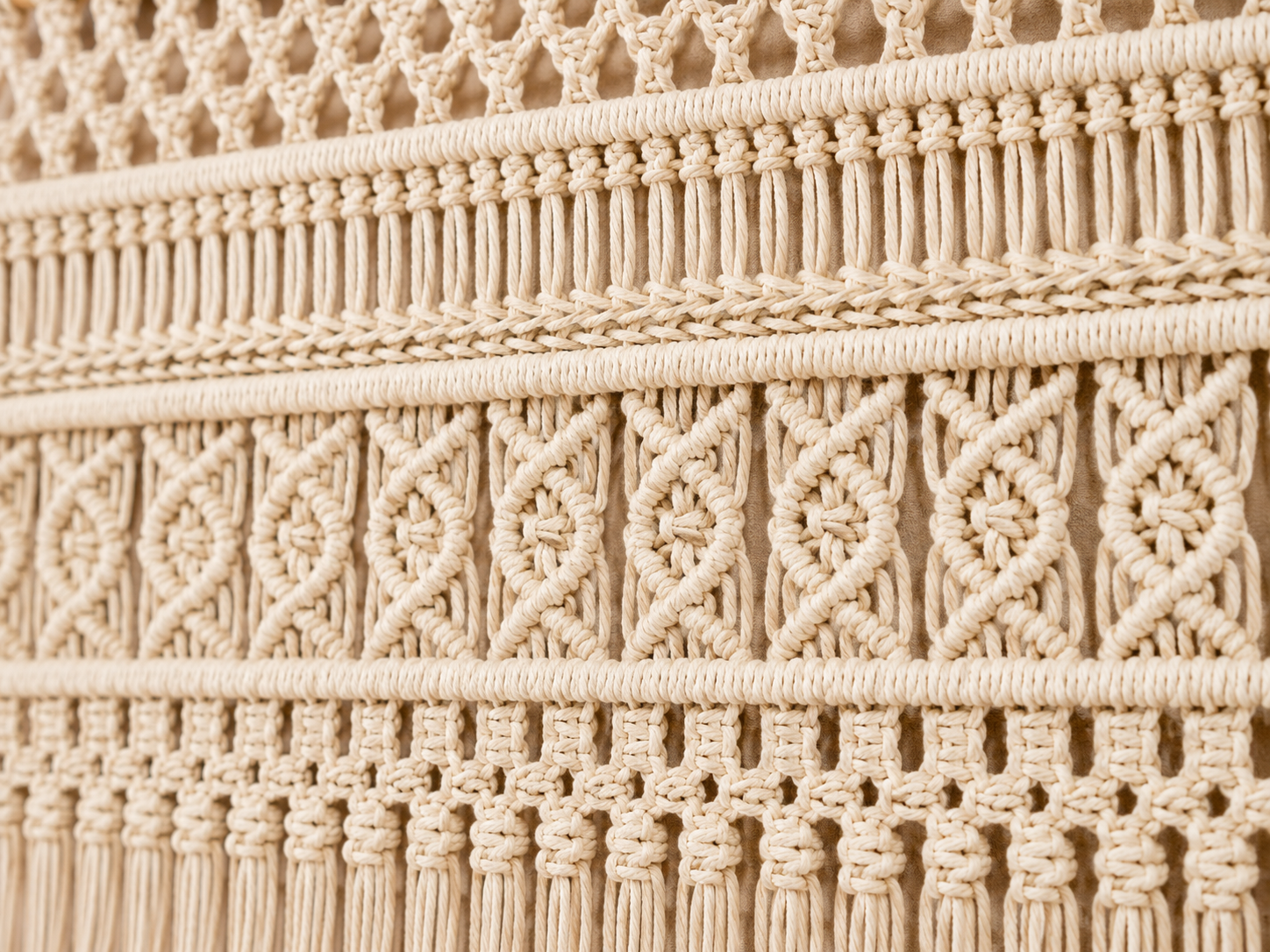 Boho Multi-Textured Macrame Wall Hanging