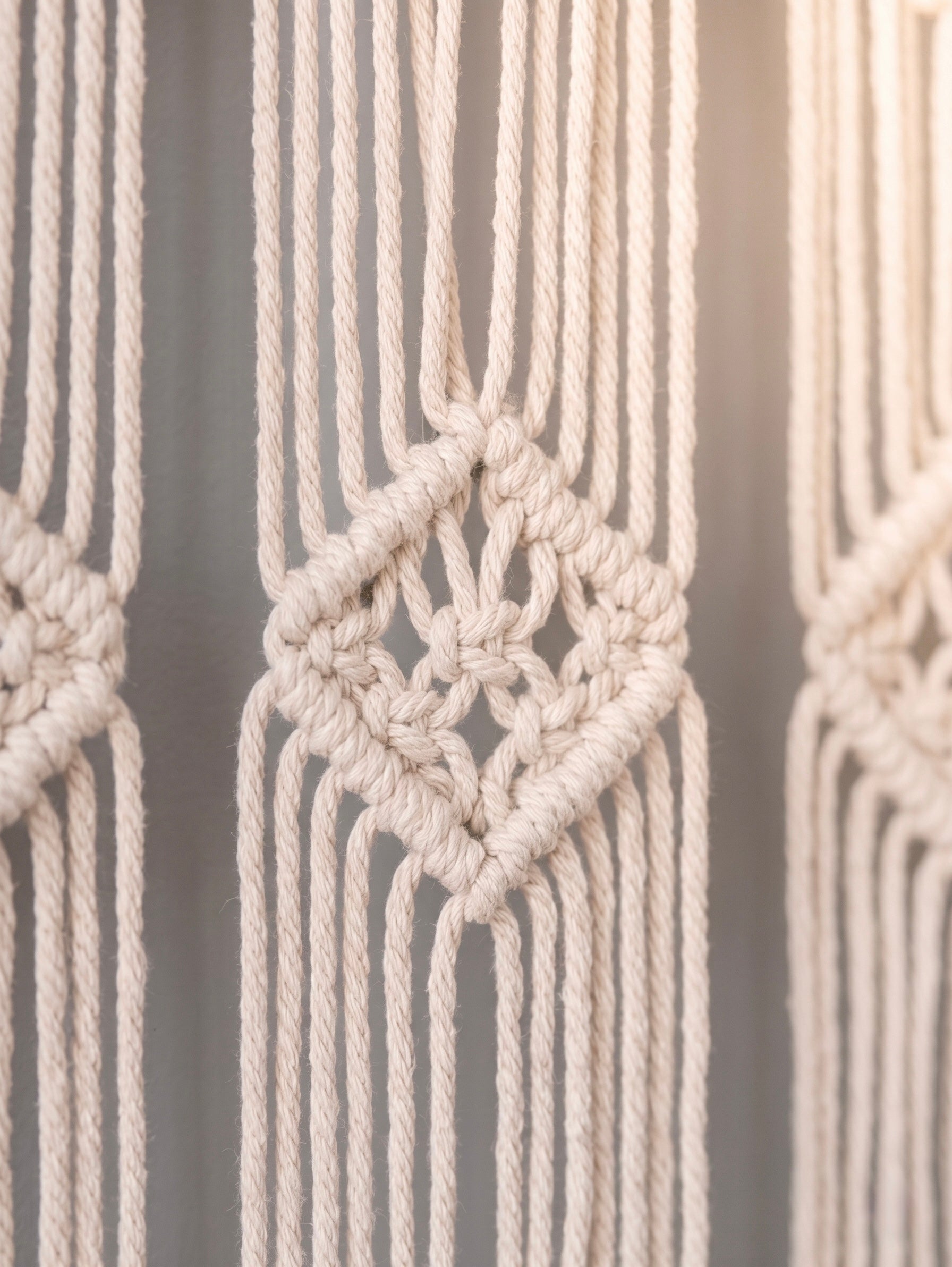 Boho Macrame Curtain & Room Divider
