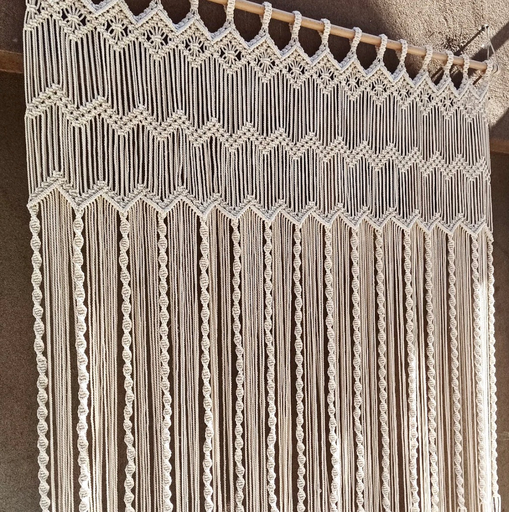 Zigzag Geo Macrame Curtain