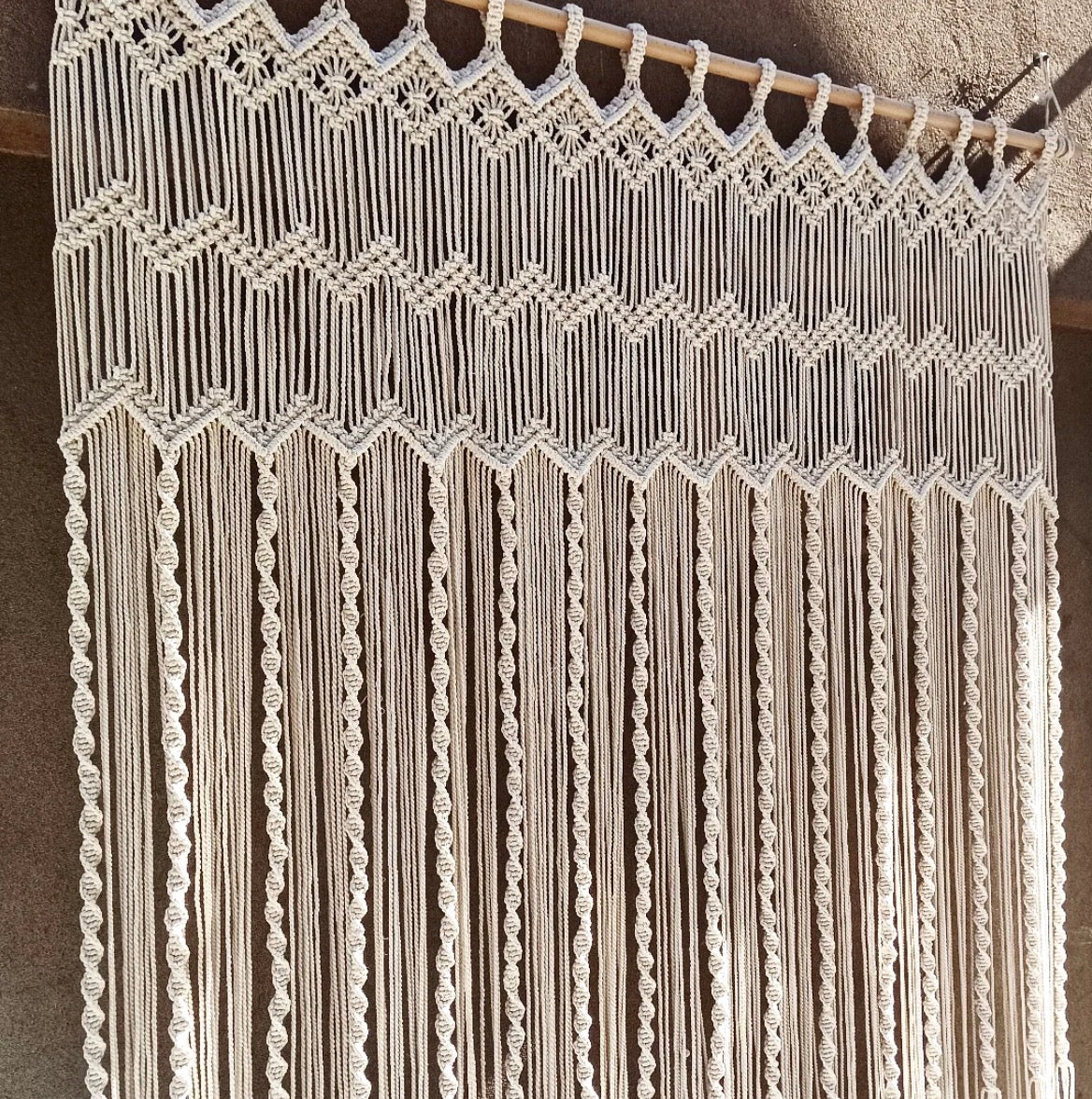 Zigzag Geo Macrame Curtain