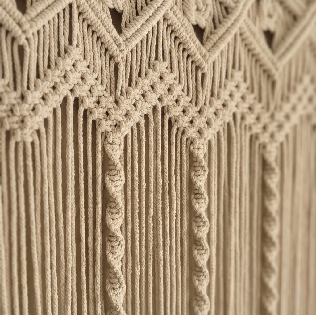 Chevron Macrame Door & Window Curtain