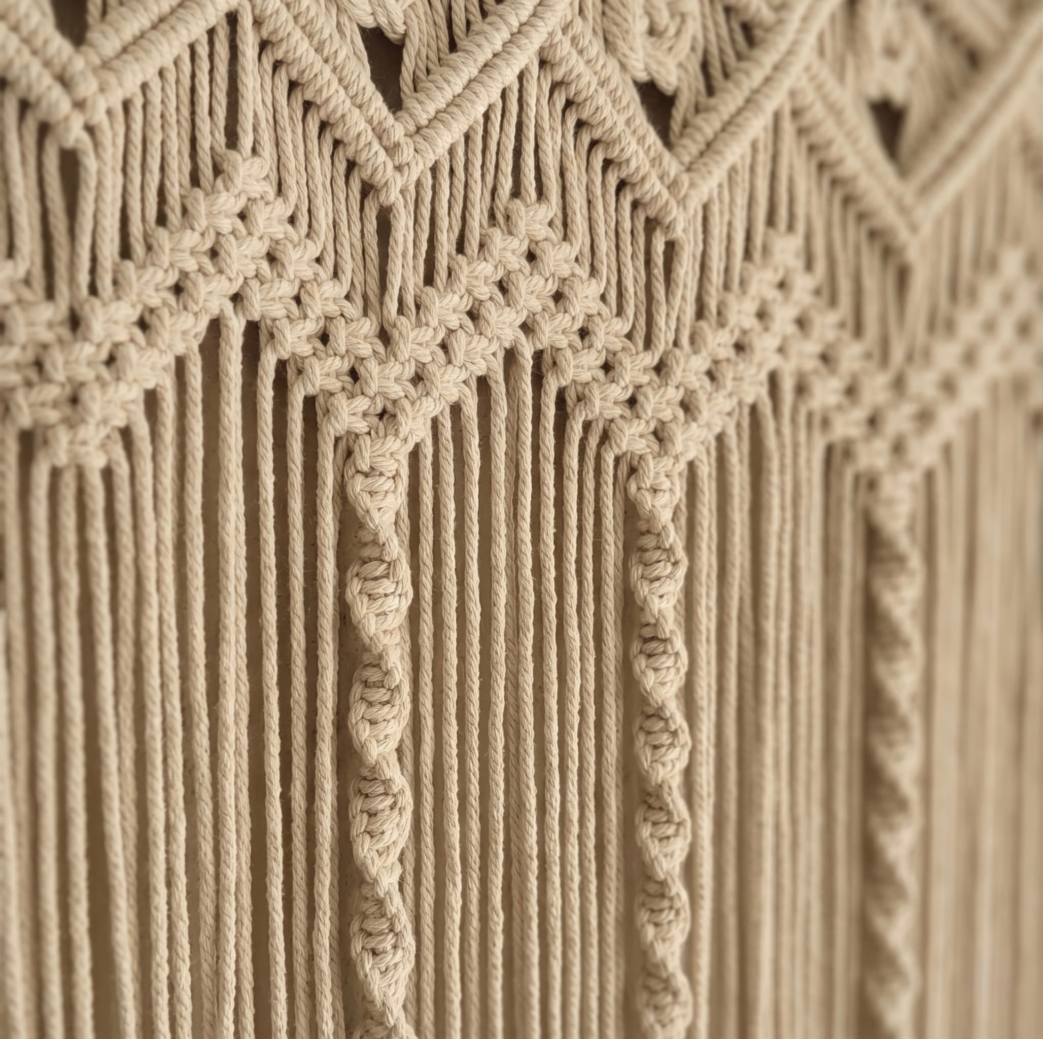 Chevron Macrame Door & Window Curtain