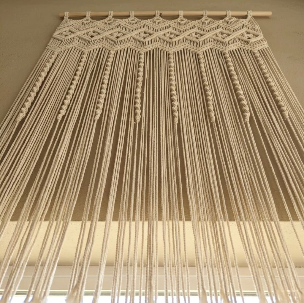 Chevron Macrame Door & Window Curtain