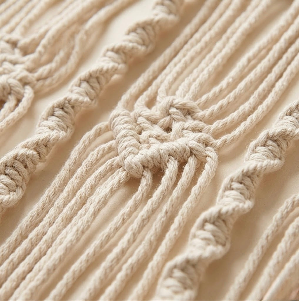 Zigzag Geo Macrame Curtain