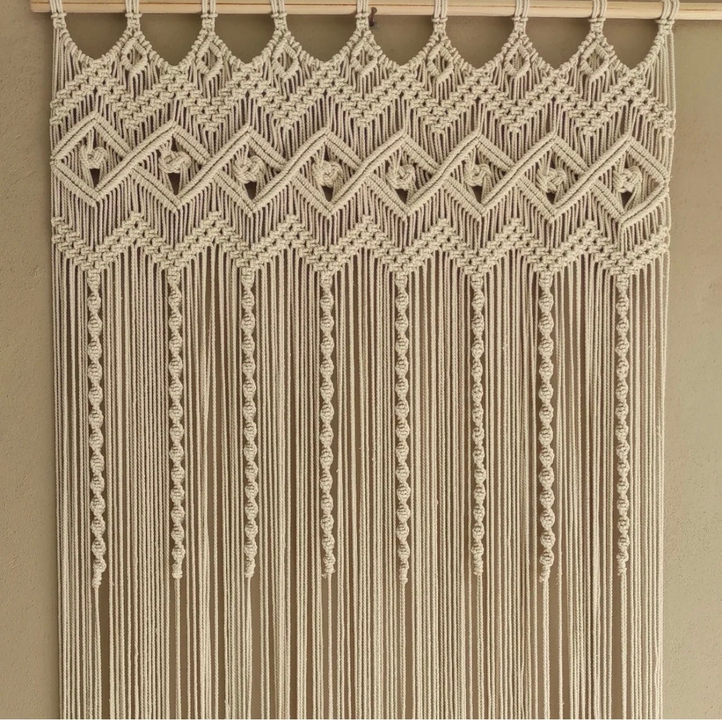 Chevron Macrame Door & Window Curtain